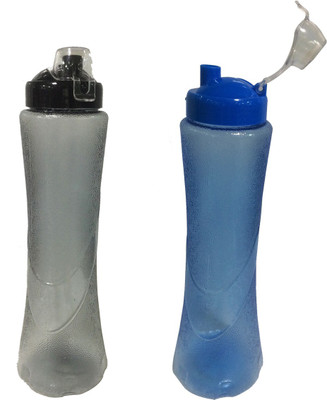 

TG's Opaque Series 1000 ml Water Bottles(Set of 2, Black, Blue)