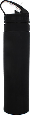 Goldendays Silicon Squeeze 500 ml Water Bottle(Set of 1, Black)