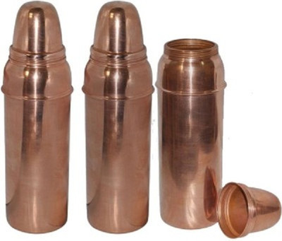 

ClickMart Thermos 850 ml Water Bottles(Set of 3, Brown)