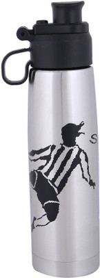

Brio Bright Water Locked S SB-1009 500 ml Water Bottle(Set of 1, Silver)