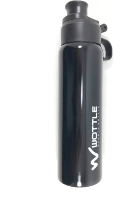 Kidofash Kidofash Stainless Steel Water Bottle (650 ml) 650 ml Water Bottle(Set of 1, Black)