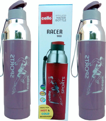 

Cello OPAQUE SERIES 900 ml Water Bottles(Set of 2, LIGHT PURPLE)