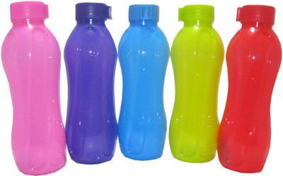 

Cello OPAQUE SERIES 600 ml Water Bottles(Set of 5, MULTI COLOUR)