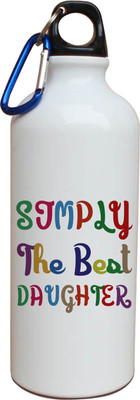 63% OFF on TIED RIBBONS The best gift for Daughter 600 ml Water Bottle(Set of 1, White)