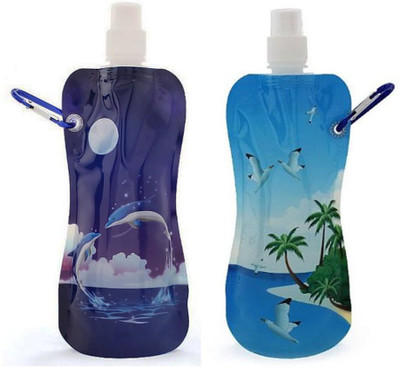 

Mom Italy Riva 480 ml Water Bottles(Set of 2, Multicolor)