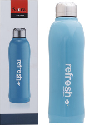 

Saura Sports 500 ml Water Bottle(Set of 1, Blue)