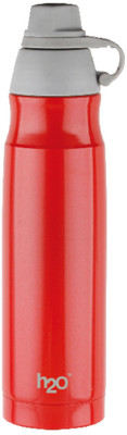 

H2O SB102 800 ml Water Bottle(Set of 1, Red)
