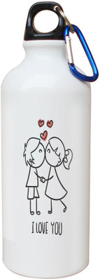 

SKY TRENDS Opaque Series 600 ml Water Bottle(Set of 1, White)
