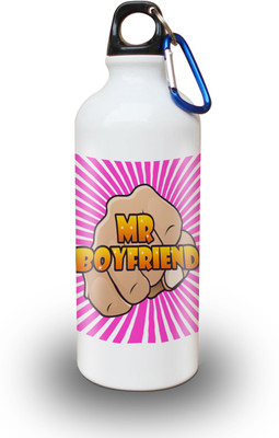

Sky Trends Gift Mr Boyfriend Gifts Valentine 600 ml Water Bottle(Set of 1, White)