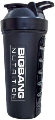 

Bigbang Nutrition Protein Shaker 700 ml Water Bottle(Set of 1, Black)
