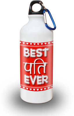 

Sky Trends Gift Best Pati Ever Gifts For Valentine Husband 600 ml Water Bottle(Set of 1, White)