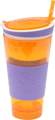 

Bazaar Pirates Two In One Snack Bottle 500 ml(Orange, Purple)
