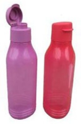 

Tupperware opaque seies 750 ml Water Bottles(Set of 2, red, purple)