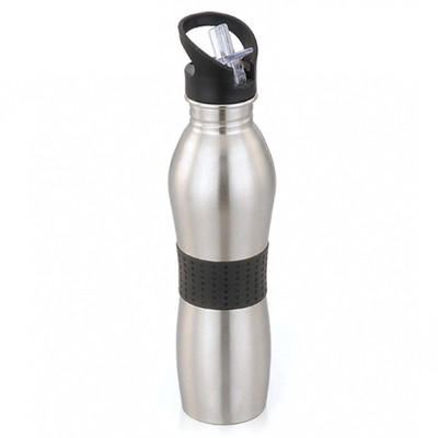 

Gift Studio Rubber Grip 750 ml Water Bottle(Set of 1, Silver)