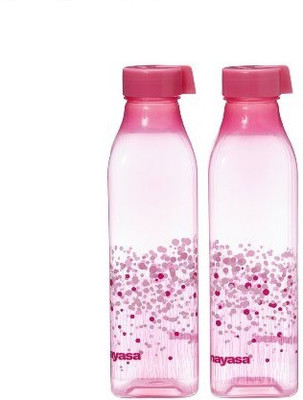 

Nayasa Opaque Series 1000 ml Water Bottles(Set of 2, Pink)