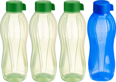 

Tupperware Aquasafe 1000 ml Water Bottles(Set of 4, Green, Purple)