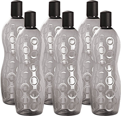 

Cello Sipwell 1000 ml Water Bottles(Set of 6, Black)