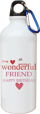 

SKY TRENDS Opaque Series 600 ml Water Bottle(Set of 1, White)