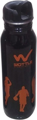 

Gift Studio Sportz 700 ml Water Bottle(Set of 1, Black)