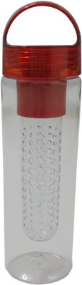 

Zannuo TRANSPARENT 650 ml Water Bottle(Set of 1, RED)
