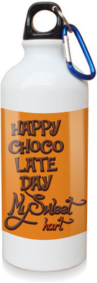 

Sky Trends Gift Happy Chocolate Day My Sweet Hurt White Sipper Bottle 600 ml Water Bottle(Set of 1, White)