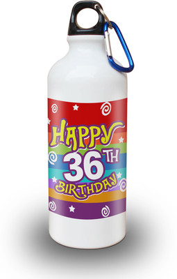 

Sky Trends Gift 36th Happy Birthday 600 ml Water Bottle(Set of 1, White)