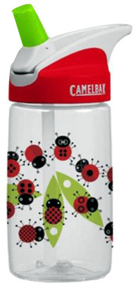 

CamelBak Eddy Kids Bottle 0.4L - Lady Bugs 400 ml Sipper(Pack of 1, White, Red), Red;white
