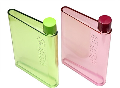 

Shridhar A5 NoteBook Water Bottle 420 ml Water Bottles(Set of 2, Green, Red)