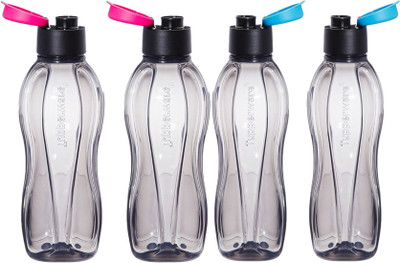 

Tupperware Xtreme 500 ml Water Bottles(Set of 4, Black)