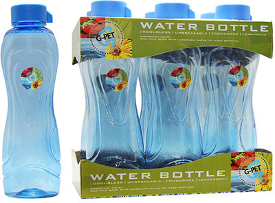 G-PET Fridge Lily 1000 ml Water Bottles(Set of 6, Blue) G-PET Fridge Lily 1000 ml Water Bottles(Set of 6, Blue)