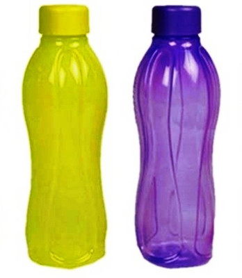 TUPPERWARE 500 ml Plastic Bottle(Pack of 2, Purple, Yellow)