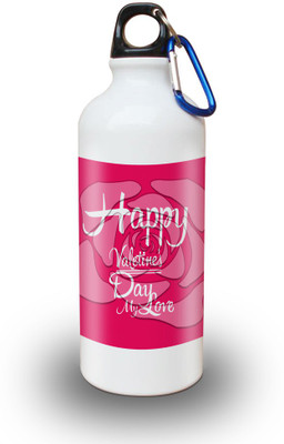 

Sky Trends Gift Happy Valetine's Day My Love White Sipper Bottle 600 ml Water Bottle(Set of 1, White)