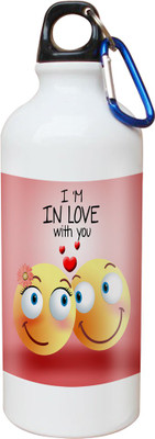 

SKY TRENDS Opaque Series 600 ml Water Bottle(Set of 1, White)
