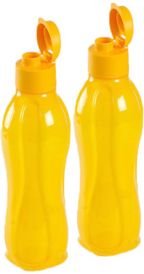 

Tupperware Fliptop 750 ml Water Bottles(Set of 2, Yellow)