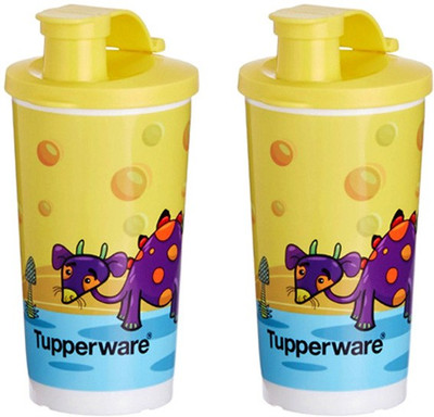 

Tupperware Obbo 330 ml Water Bottles(Set of 2, Multicolor)