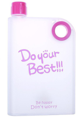 

Tuelip Portable Notebook Style Ultra Slim Water Cup for School Activity Outdoor Sports Water Bottle 380 ml(Purple)