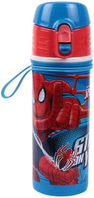 

HM International Spider Man 500 ml Water Bottle(Set of 1, Blue, Red)