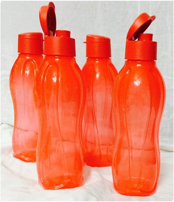 

Tupperware Fliptop 750 ml Water Bottles(Set of 4, Red)