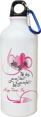 

SKY TRENDS Opaque Series 600 ml Water Bottle(Set of 1, White)
