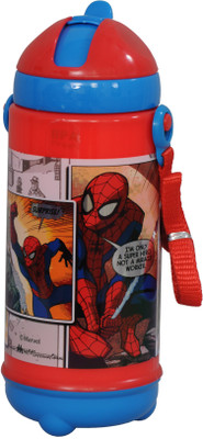 

Marvel Spiderman 420 ml Water Bottle(Set of 1, Red, Blue)