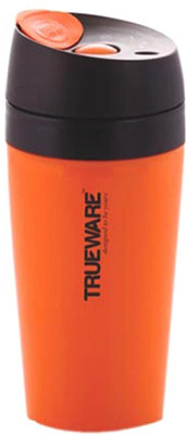 

Trueware No Spill Travel Sipper 350 ml Water Bottle(Set of 1, Orange)
