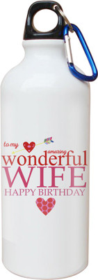 

SKY TRENDS Opaque Series 600 ml Water Bottle(Set of 1, White)