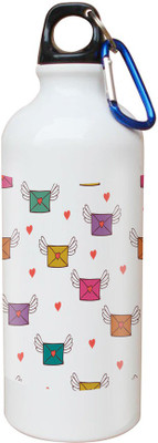 

SKY TRENDS Opaque Series 600 ml Water Bottle(Set of 1, White)