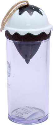 

Super Drool Transparent 350 ml Water Bottle(Set of 1, Brown)