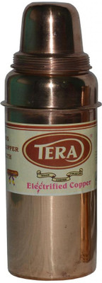 

Tera India Copper 850 ml Water Bottle(Set of 1, Brown)