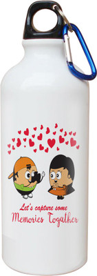 

SKY TRENDS Opaque Series 600 ml Water Bottle(Set of 1, White)