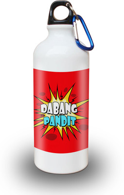 

Sky Trends Gift Dabang Pandit Gifts For Friends 600 ml Water Bottle(Set of 1, White)