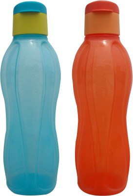 

Tupperware Fliptop 1000 ml Bottle(Pack of 2, Orange, Blue), Blue;orange