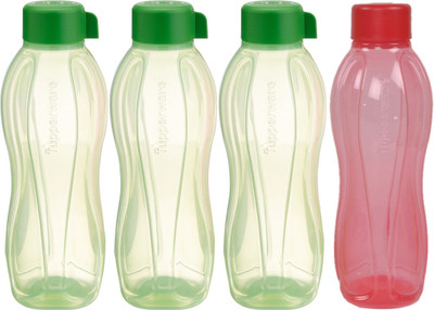 

Tupperware Aquasafe 1000 ml Water Bottles(Set of 4, Green, Red)