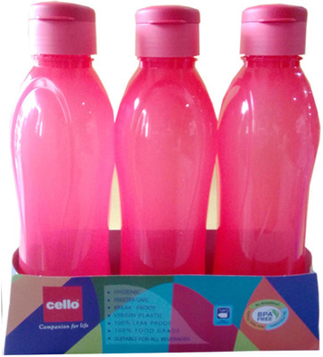

Cello OPAQUE SERIES 1000 ml Water Bottles(Set of 4, RED)